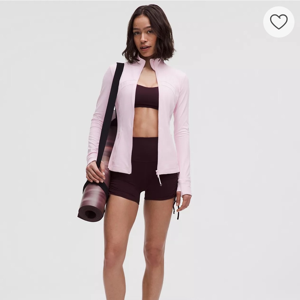 Lululemon Define Jacket Nulu in Sold Out  Color Pink Organza Sz 6 BBL Jacket NWT
